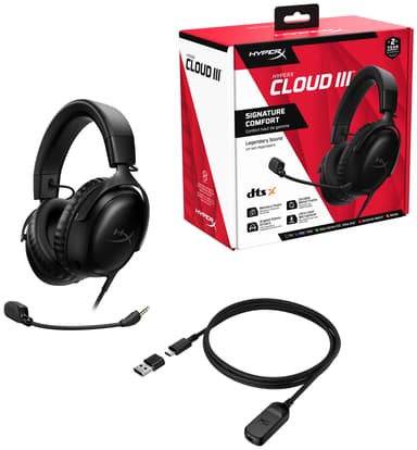 HyperX Cloud III pelikuulokkeet (musta)