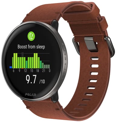 Polar Ignite 3 Titanium urheilukello S-L (musta/ruskea)