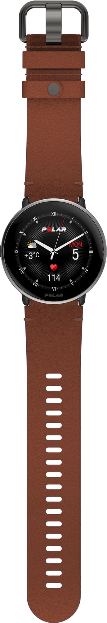 Polar Ignite 3 Titanium urheilukello S-L (musta/ruskea)