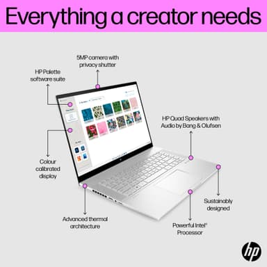 HP Envy 16 i7-13/16/1000/4060 kannettava (hopea)