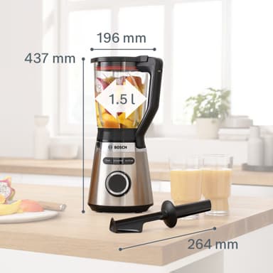 Bosch tehosekoitin MMB6382M (ruostumaton teräs)