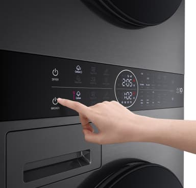 LG WashTower pesutorni 12 kg / 10 kg WT1210BBF (musta)