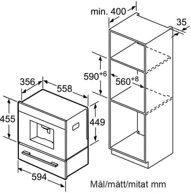 Siemens integroitava kahvikone CT636LES1