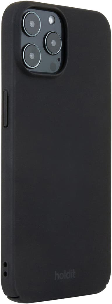 Holdit Slim Case iPhone 12/12 Pro suojakuori (musta)