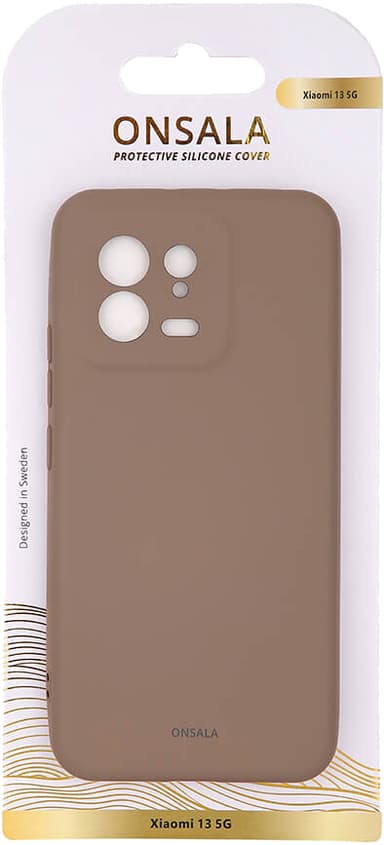 Onsala Xiaomi 13 5G suojakuori (ruskea)