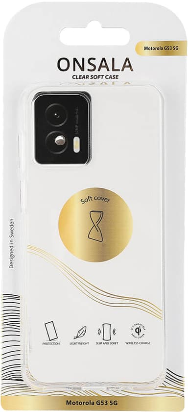 Onsala Motorola G53 5G suojakuori (kirkas)