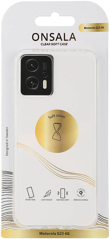 Onsala Motorola G23 suojakuori (kirkas)