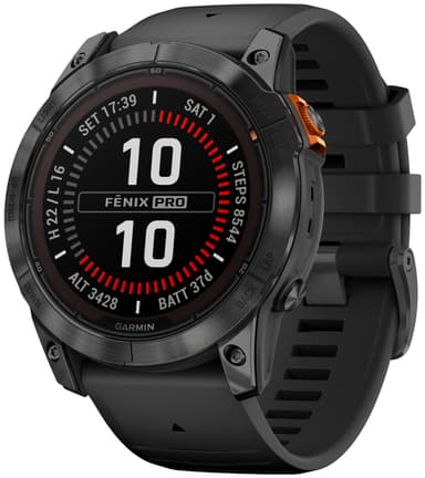 Garmin Fenix 7X Pro Solar älykello, 51 mm (musta)