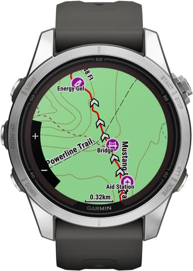 Garmin Fenix 7S Pro Solar älykello, 42 mm (hopea)