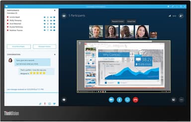 Lenovo ThinkVision M14 14" LCD näyttö 61DDUAT6EU (raven black)