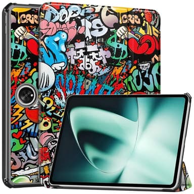 OnePlus Pad Trifold Stand -tabletin suojakotelolle - Graffiti