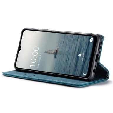 CASEME Retro Lompakkokotelo Samsung Galaxy A34 - Sininen