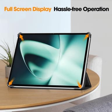 OnePlus Pad Tri-fold Stand Wake/Sleep Cover -tablettikotelo - musta