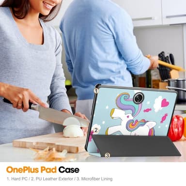 OnePlus Pad Trifold Stand -tabletin suojakotelo - hevonen