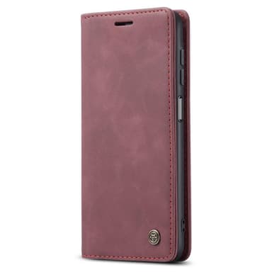 CASEME Retro Lompakkokotelo Samsung Galaxy A34 - Viininpunainen
