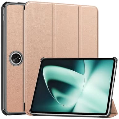 OnePlus Padille Kolminkertainen jalusta Wake/Sleep Cover -tablettikotelo - ruusukulta