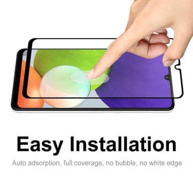 Samsung Galaxy A22 4G HAT PRINCE Täysi peittävä karkaistu lasi