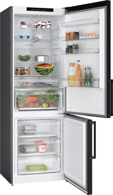 Bosch Jääkaappi-pakastin yhdistelmä KGN49OXBT (Black inox-antifingerprint)