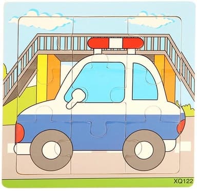 9-osainen palapeli, poliisiauto