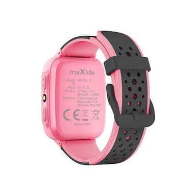 Maxlife Smartwatch med silikonarmband för barn, Rosa