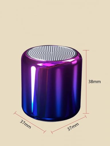 Bluetooth mini-kaiutin kromattu ombre, Lila/Sininen