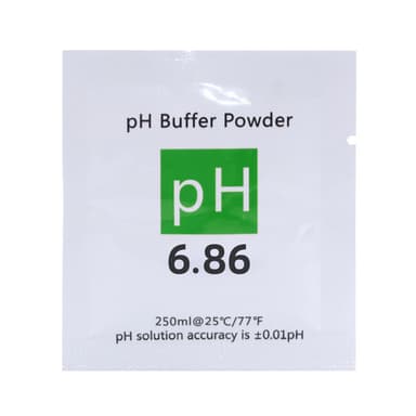 15 pakkauksen puskurijauhe pH-mittarille 4,0 / 6,86 / 9,18