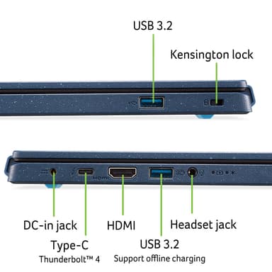 Acer Aspire Vero i7-13/16/512 14" kannettava