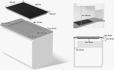 Samsung keittotaso NZ85C5047FK/U1 integroitava