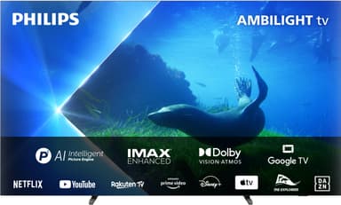 Philips 77" OLED808 4K 120Hz OLED Ambilight älytelevisio (2023)
