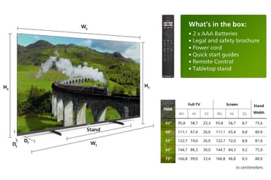 Philips 65” PUS7608 4K LED älytelevisio (2023)