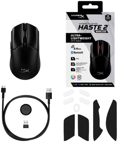 HyperX Pulsefire Haste 2 langaton pelihiiri (musta)