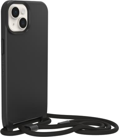 OtterBox React Necklace iPhone 14 MagSafe suojakuori (musta)