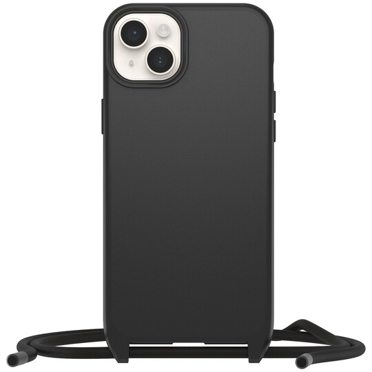 OtterBox React Necklace iPhone 14 Plus MagSafe suojakuori (musta)