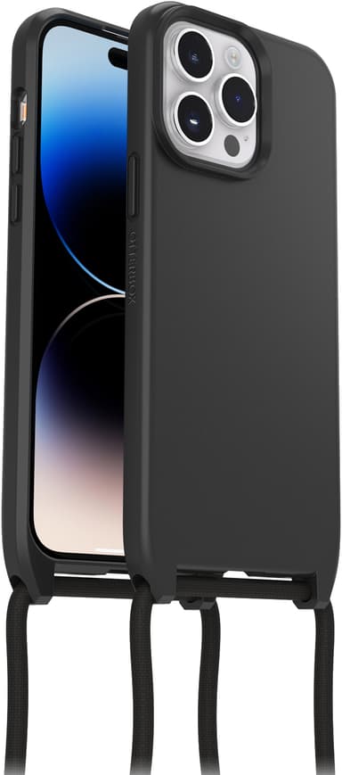 OtterBox React Necklace iPhone 14 Pro Max MagSafe suojakuori (musta)