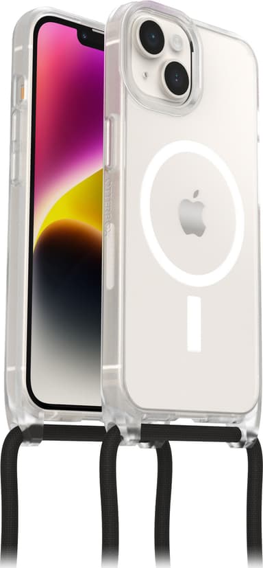 OtterBox React Necklace iPhone 14 MagSafe suojakuori (kirkas)