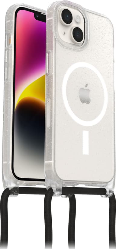 OtterBox React Necklace iPhone 14 MagSafe suojakuori (läpinäkyvä)