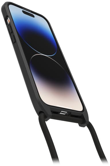 OtterBox React Necklace iPhone 14 Pro MagSafe suojakuori (musta)