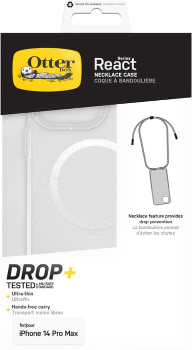 OtterBox React Necklace iPhone 14 Pro Max MagSafe suojakuori (läpin.)