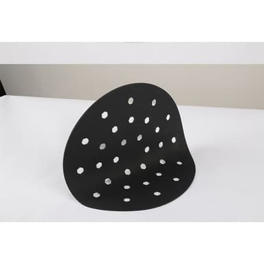 Uudelleen käytettävä Air Fryer Liner silikonivuoka pyöreä 23x23 cm Musta