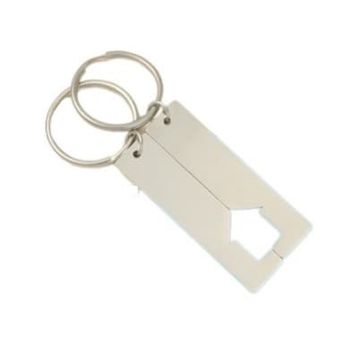 Hollow house long bar hänge nyckelringar 2-pack Hopea