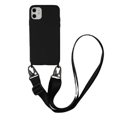 TPU-puhelinkotelo kaulanauhalla Musta iPhone 13 Pro Max