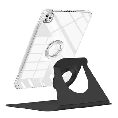 Tablettfodral för iPad 9.7 2017/2018 magnetiskt avtagbart Musta
