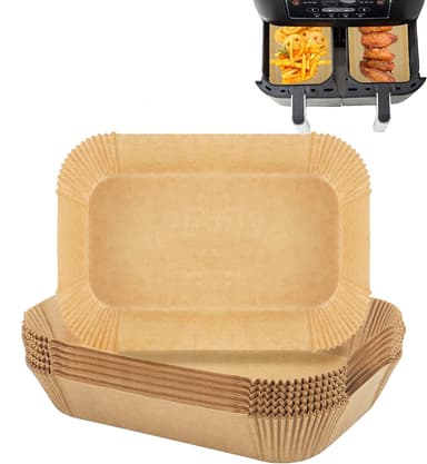 Air Fryer engångspapper för fritös 50-pack 22x14x4,5 cm natur