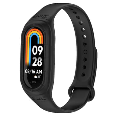Silikonikuminen kelloranneke Musta Xiaomi Mi Band 8