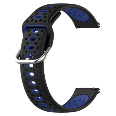Silikoninen ranneke 20 mm Samsung / Huawei / Garmin Tummansininen