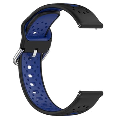 Silikoninen ranneke 20 mm Samsung / Huawei / Garmin Tummansininen