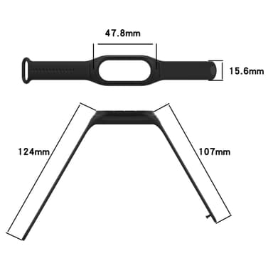 Silikonikuminen kelloranneke Tummansininen Xiaomi Mi Band 8