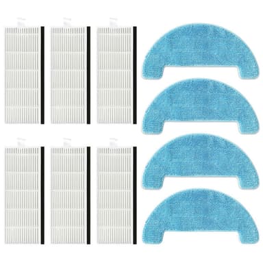 Vakuumersättningstillbehörssats 10 delar iLife A4/A4S/A40, Polaris PVCR 0726W/0826/0926W