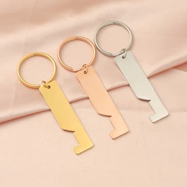 Hollow house long bar hänge nyckelringar 2-pack Hopea