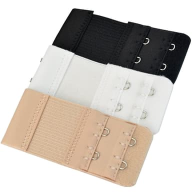 Rintaliivien pidennys Tuplakoukut Valkoinen/Musta/Beige 3 kpl